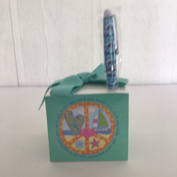 BEACH SCENE NOTE PAPER CUBE GIFT NWT - Picture 4 of 6